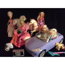 16 popjes ,auto ,2 paarden en scooter .