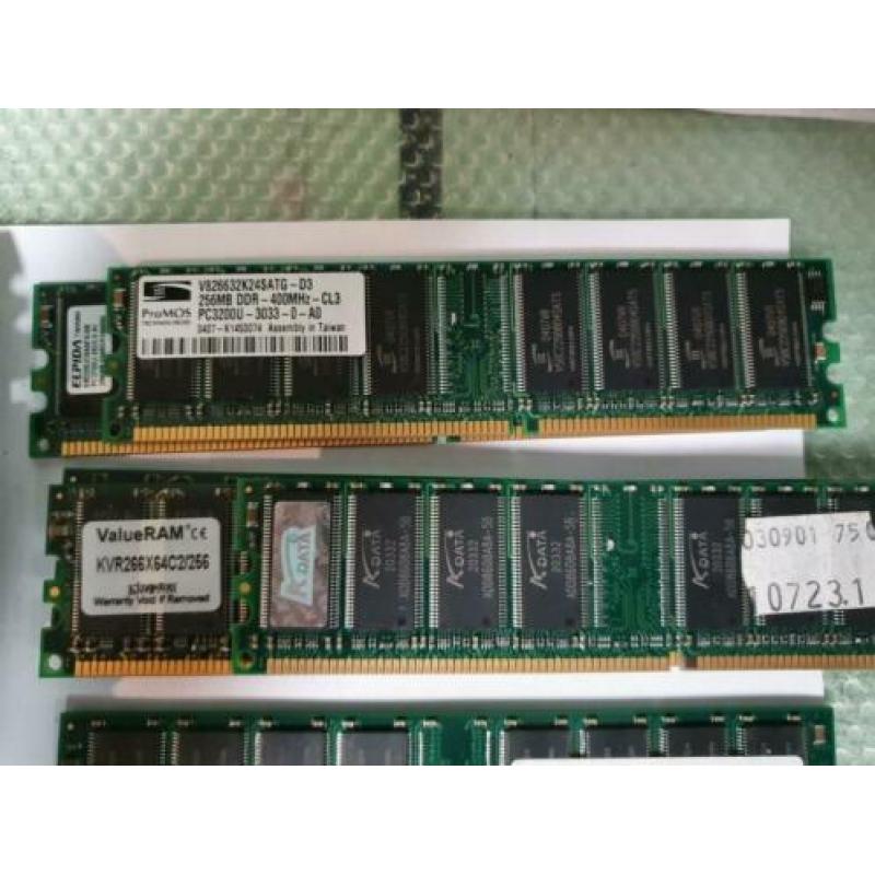Partij 256MB DDR Geheugen 333 266 PC2100 HP Kingston CL2.5