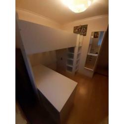 Stuva hoogslaper incl. bureau met 3 lades. 207x99x182