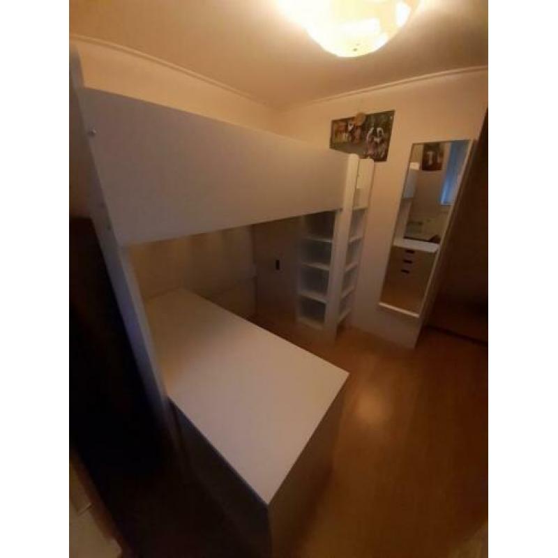 Stuva hoogslaper incl. bureau met 3 lades. 207x99x182