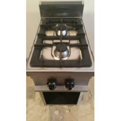 Horeca Arisco 2 Pits Gasfornuis GR711 2 jaar oud werkt 100%