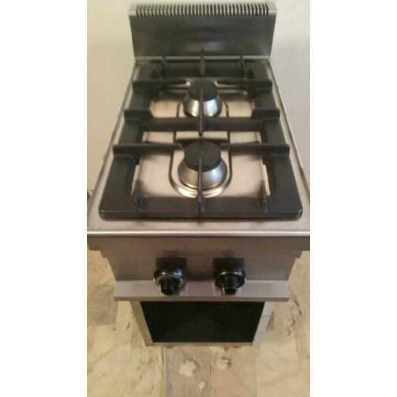 Horeca Arisco 2 Pits Gasfornuis GR711 2 jaar oud werkt 100%