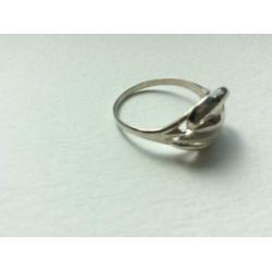 Leuke zilveren ring maat 19,5 sterling zilver Dames vintage