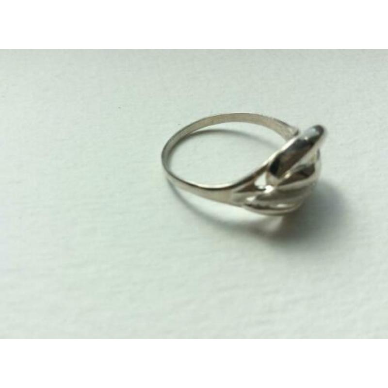 Leuke zilveren ring maat 19,5 sterling zilver Dames vintage