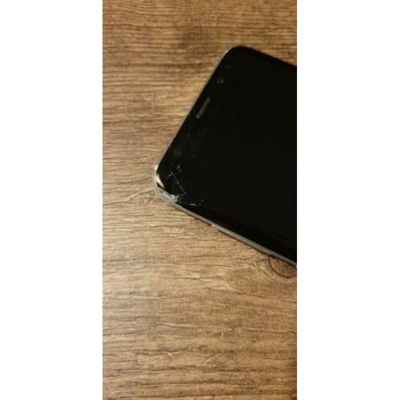 Samsung S8+ 64GB Arctic Silver Dual barst in scherm en doos