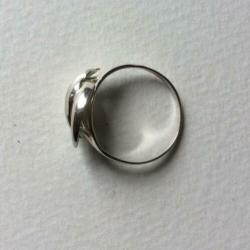Leuke zilveren ring maat 19,5 sterling zilver Dames vintage