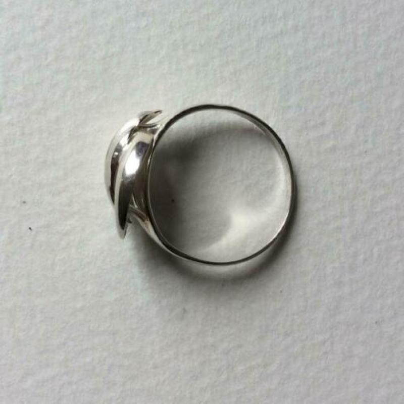 Leuke zilveren ring maat 19,5 sterling zilver Dames vintage