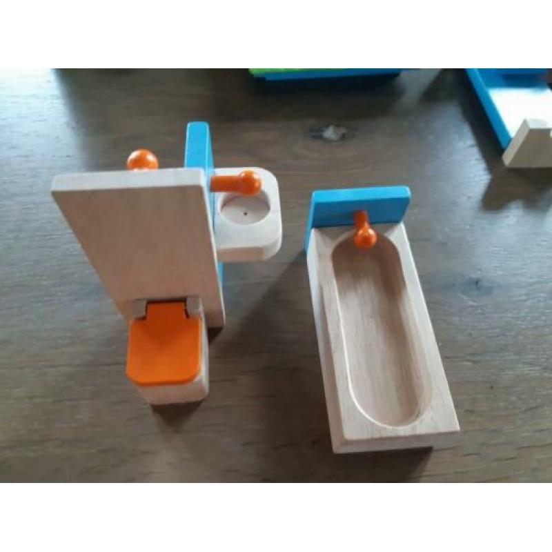 Poppen meubels hout 40-delig