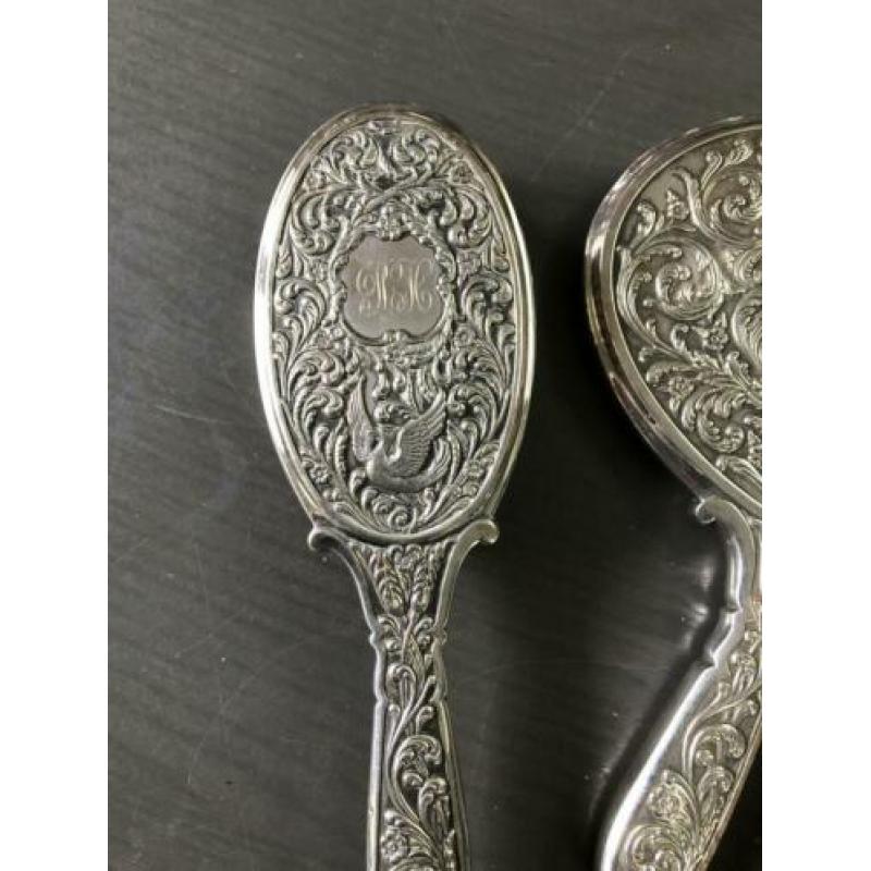Vintage kap set gero zilver