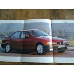 BMW 3 serie e36 (325 td) schitterende folder uit 2/1991