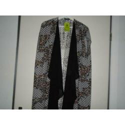 VIADEL Voile Lang Tuniek Overgooier Kimono XL-XXL-XXXL Nieuw