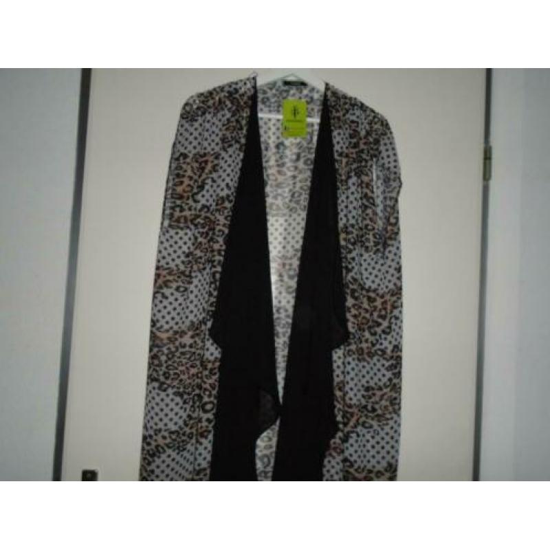 VIADEL Voile Lang Tuniek Overgooier Kimono XL-XXL-XXXL Nieuw