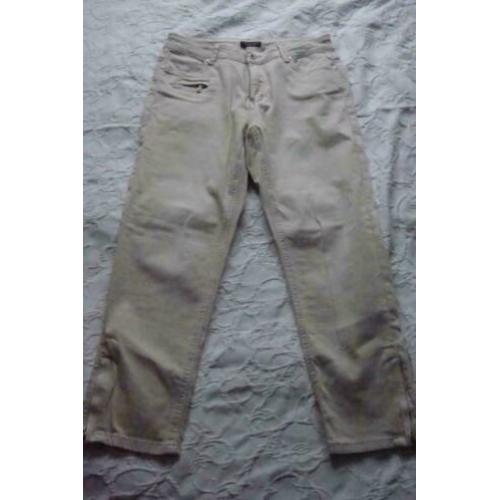 * Z.g.a.n. Norah beige stretchbroek maat 38 *