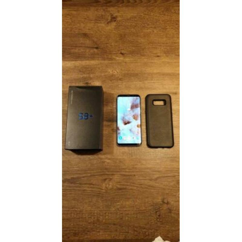 Samsung S8+ 64GB Arctic Silver Dual barst in scherm en doos
