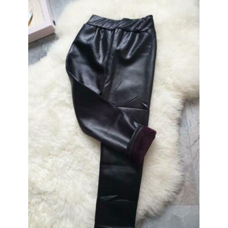 Maat 86/92 NIEUWE Meisjes Leer Lederen Broek *
