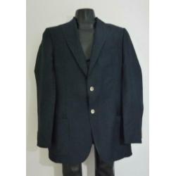 Blauwe -sunny day- blazer van wol/linnen van Tommy Hilfiger