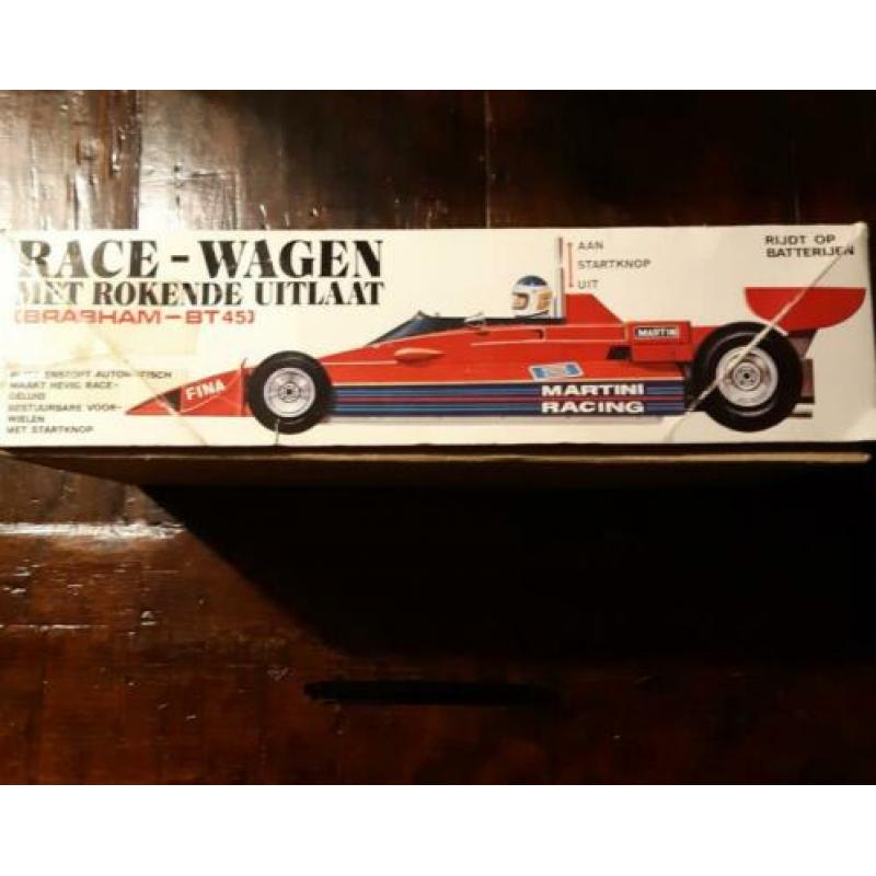 Vintage speelgoed racewagen F1 Alfa Romeo Brabham bt 45