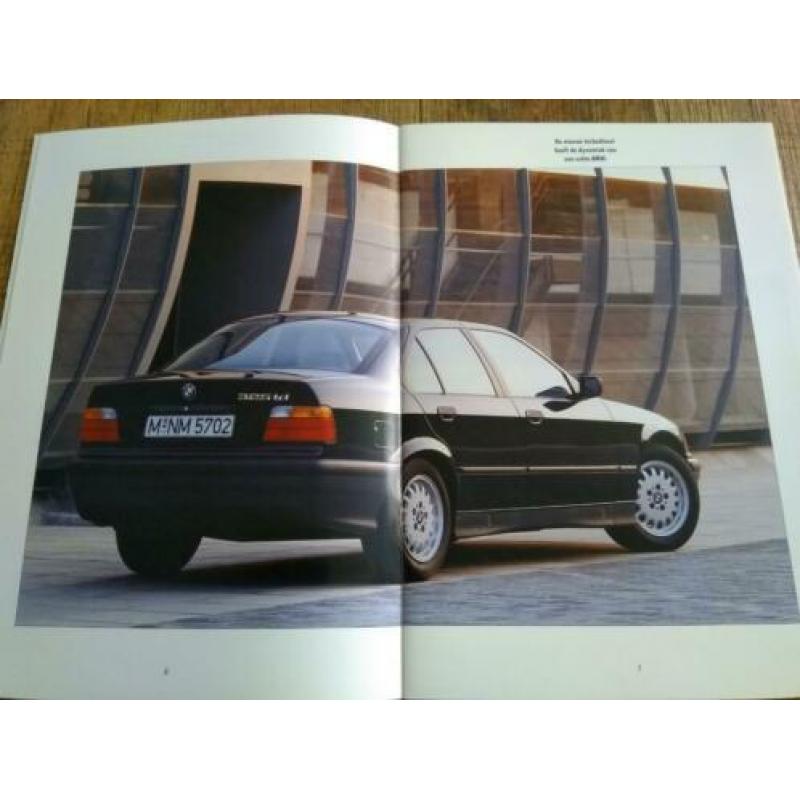 BMW 3 serie e36 (325 td) schitterende folder uit 2/1991