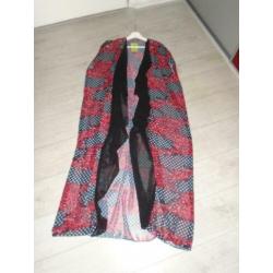 VIADEL Voile Lang Tuniek Overgooier Kimono XL-XXL-XXXL Nieuw