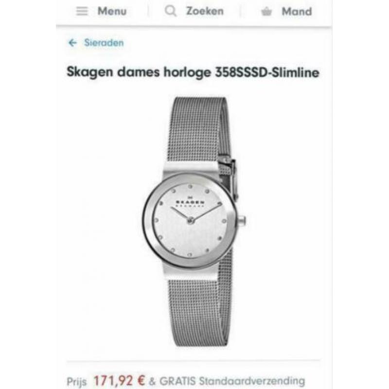 Skagen dames horloge Slimline