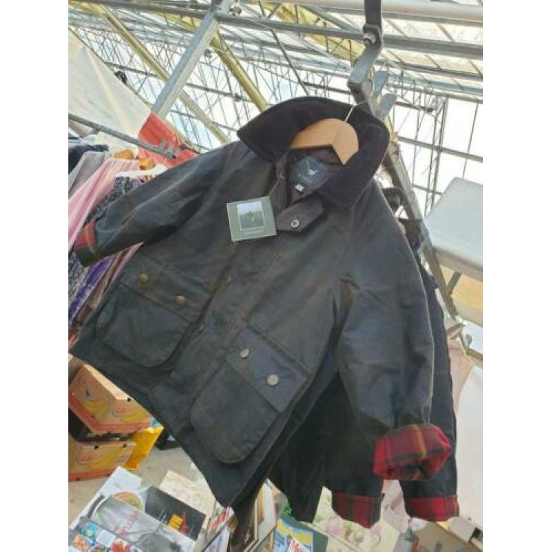 Nieuwe Mango waxcoat voor kids,  wind- en waterdicht, stoer