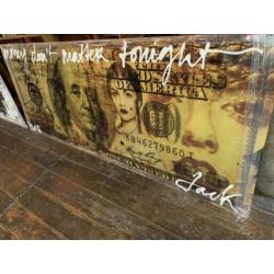 Unieke Jack Liemburg op dibond met aluminium frame 200x100cm