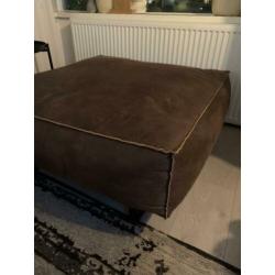 Grote poef 90x90 bruin
