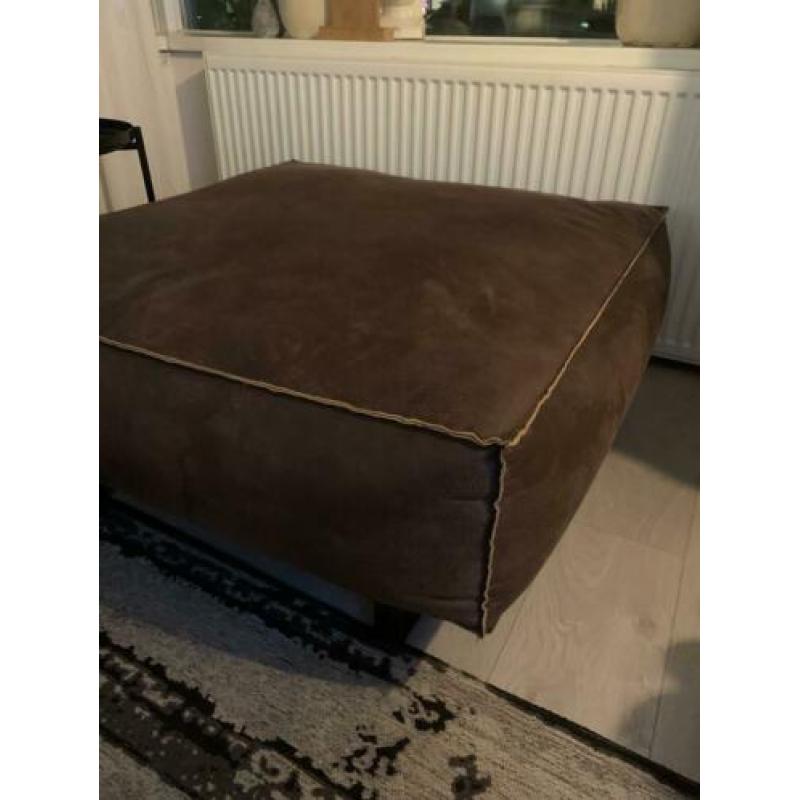 Grote poef 90x90 bruin