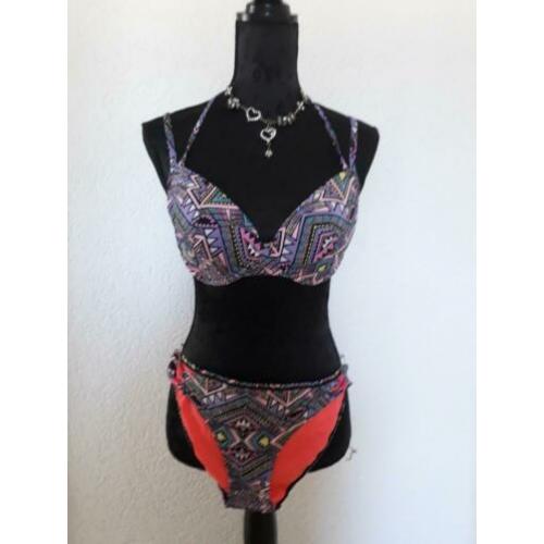 paarse print bikini mt 38 HUNKEMOLLER 75D 75 D ipst