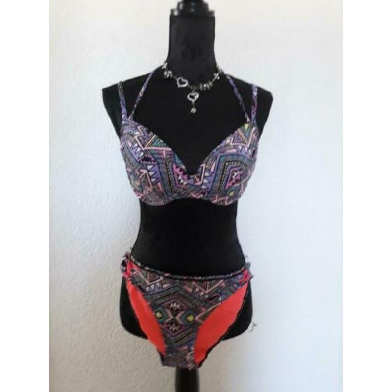 paarse print bikini mt 38 HUNKEMOLLER 75D 75 D ipst