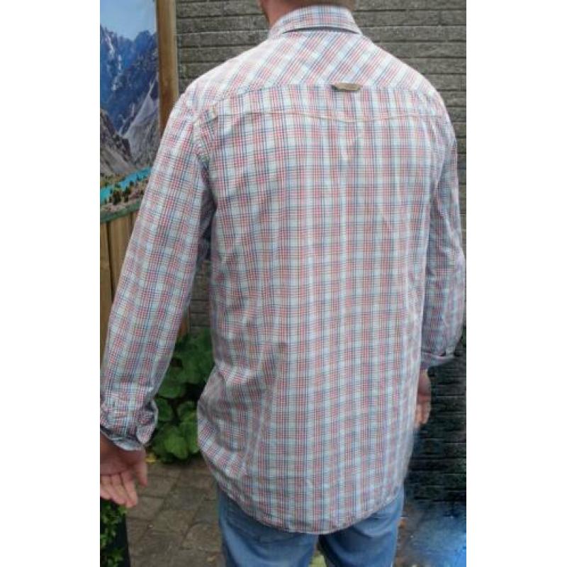 PME LEGEND longsleeve kleurige geruite shirt mt 3XL