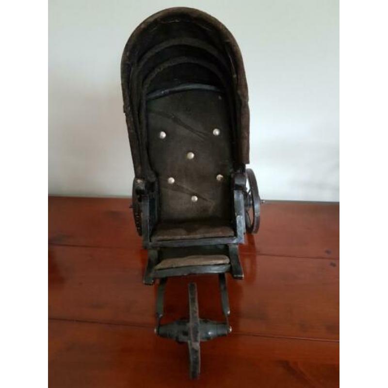 vintage poppen wandelwagen hoogte 40 cm