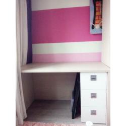 Bureau en kast kinderkamer tienerkamer
