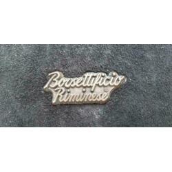D577: VINTAGE Borsettificio Riminese avondtasje zwart suede