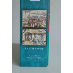 Anton Pieck 2 puzzels - Het station en De hoefsmid