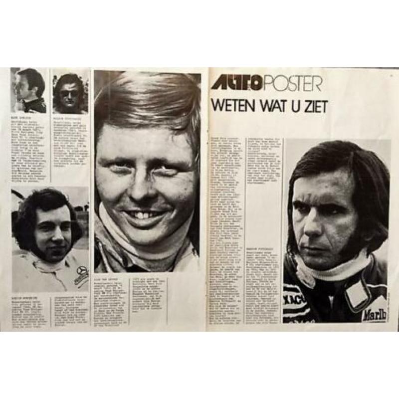 Race Poster Auto uit jaren ‘70