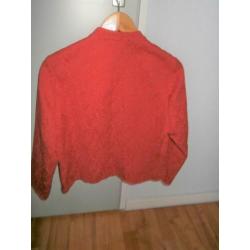 Mooi LIV jasje rood mt 42 valt als 40 met ritsje (nieuw)
