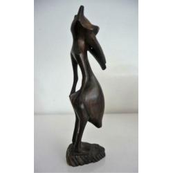 voorouder houten gesneden beeld vintage