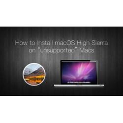 macOS High Sierra 10.13.6 USB voor niet ondersteunde Mac!