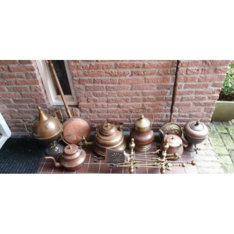 Antieke kraantjes kan ketels haardstel