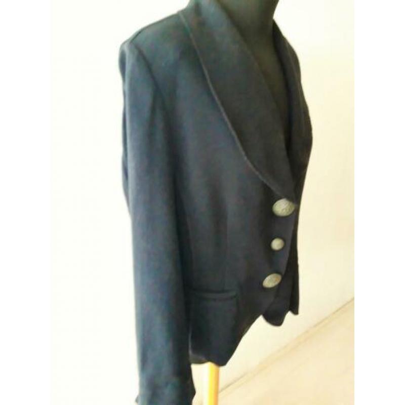FRANKENWALDER donkerblauw wollen colbert, maat 42