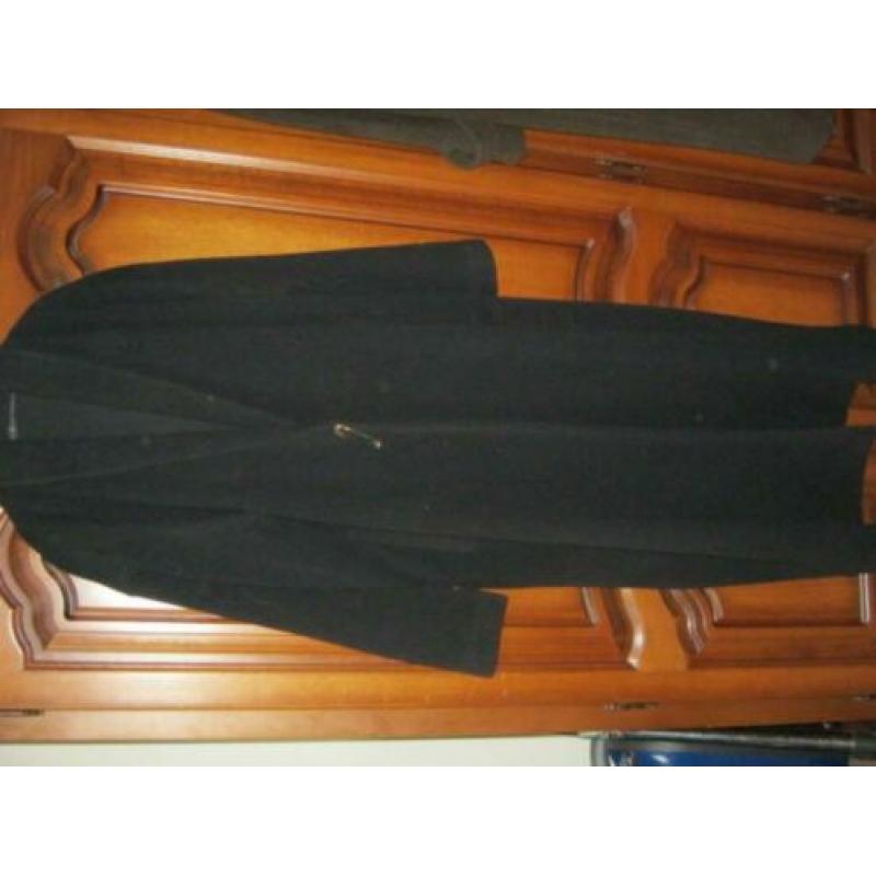 Vintage Dames lange wollen Jas
