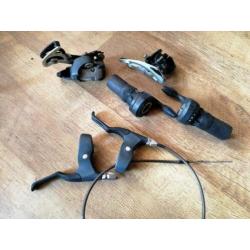 SRAM 7.0 / 9.0 derailleurs, shifters en remset
