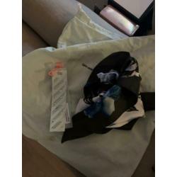 Off white mirrored silver bag