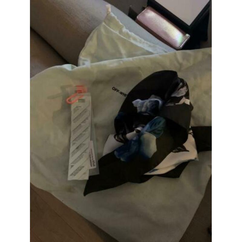 Off white mirrored silver bag