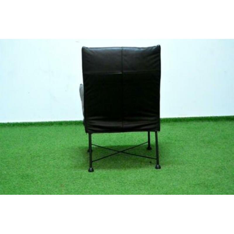 ??ZGAN bruine leren Montis Charly design fauteuil