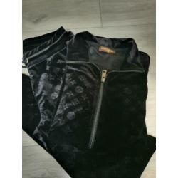 Louis vuitton pak kleur zwart heel zacht velvet stof