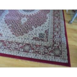 Turks tapijt/Oosters vloerkleed, BOSAN TIBET hoofdkleur rood