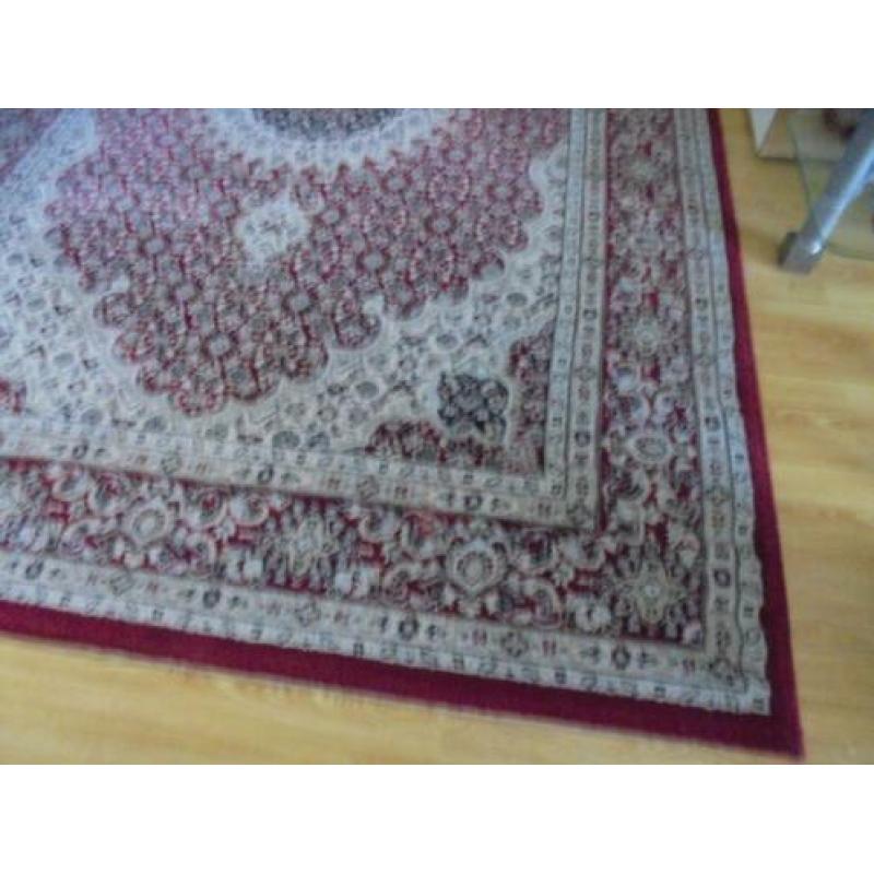 Turks tapijt/Oosters vloerkleed, BOSAN TIBET hoofdkleur rood