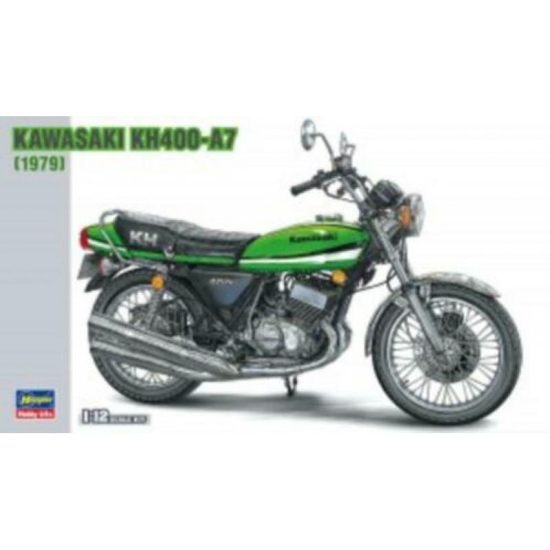 Kawasaki kh400-a7- hasegawa modelbouw pakket 1:12